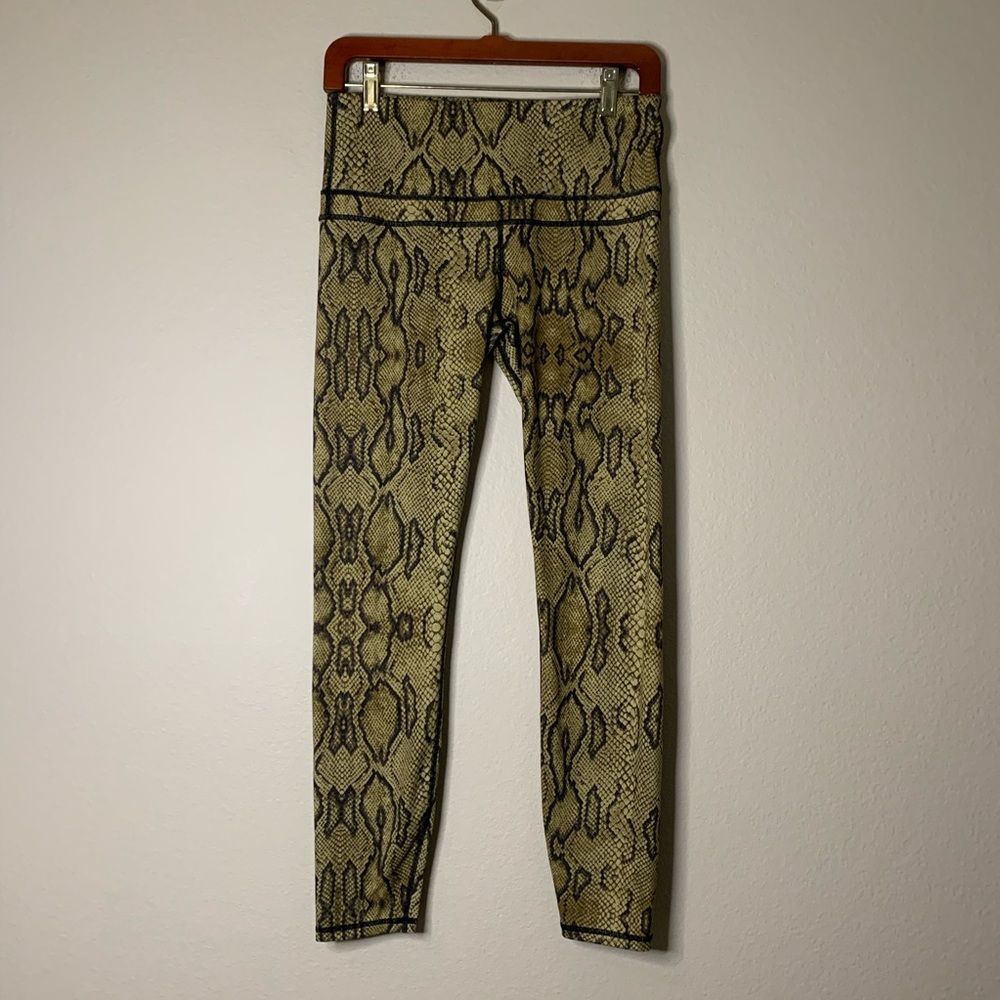 Varley High Waisted Snakeskin Leggings S